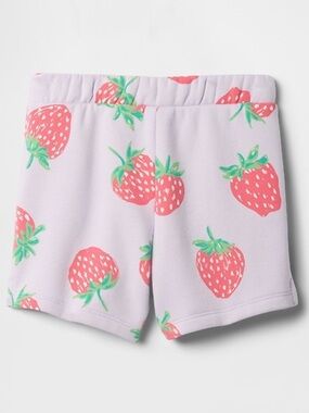 Gap Girls' Light Purple Strawberry Print Shorts NWT 5